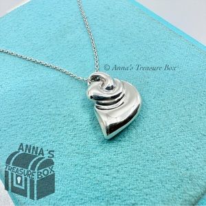 Tiffany & Co 925 Silver Peretti Small Horn Gastropod Shell 18" Necklace (bx, pch